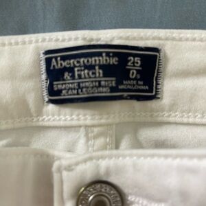 Abercrombie & Fitch Ivory High Rise Jeans
